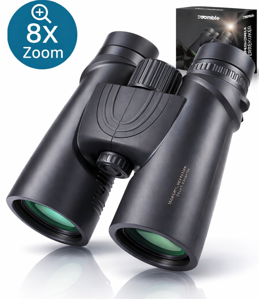 Bol.com Zoomble® Verrekijker PRO 8x42 met Draagtas - Incl. E-Book Vogelspotten - Bak-4 HD Lens - Geschikt voor Vogelaars, Outdoo... aanbieding