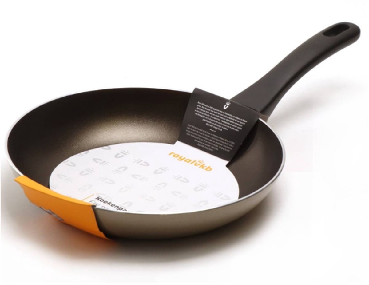 Royal VKB Koekenpan – 24 cm – Aluminium – Antiaanbaklaag – Geschikt voor Gas, Elektrisch, Halogeen & Keramisch