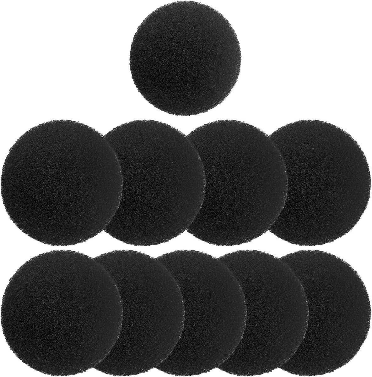 MK Stoer - Active koolstoffilter - Rond filter - Compostcontainer - Graphite - Luchtreiniging - Duurzaamheid - Geschikt voor huishoudelijk gebruik - Zwart - 10 actieve koolstoffilter pads, rond filter, geschikt voor compostcontainers tot 17 cm.
