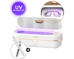 Floki® 2in1 Ultrasoon reiniger met UV Sterilisatie - Ultrasonic Cleaner - Brillenbad - Reinigingsapparaat voor Sieraden en Brillen - 350 ML - Bril schoonmaken