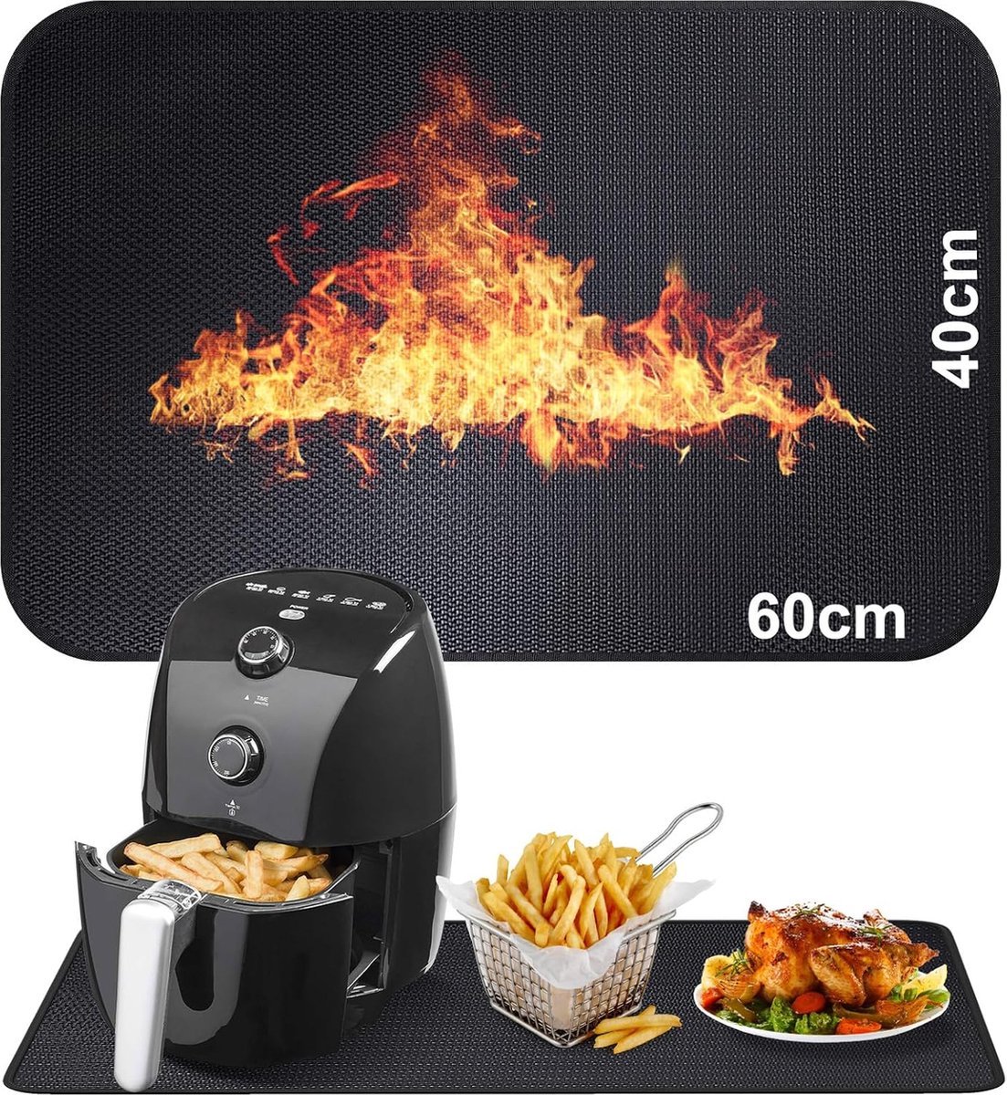 Hittebestendige en Brandveilige Mat voor Keukenapparatuur Bescherming