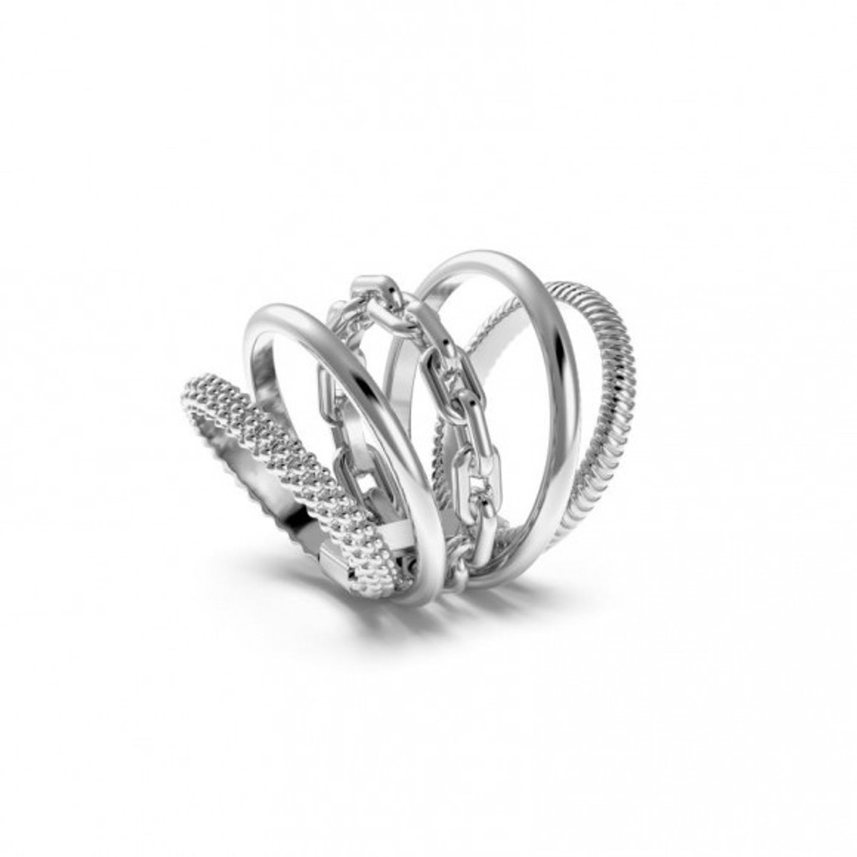 Pianegonda Vinctum Ring PIN32C Zilver Wit 56