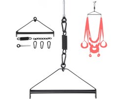 Aurixi® Sex Schommel - Sex Swing Extra Stevig – Seksschommel Met Blinddoek – Seksspeeltjes voor Koppel – Seks Schommel BDSM – Erotiek Toys - Sex Sling – Love Swing – Discreet Verpakt - - Zwart/Rood - 32cm x 25cm x 11cm ;2.75 kg