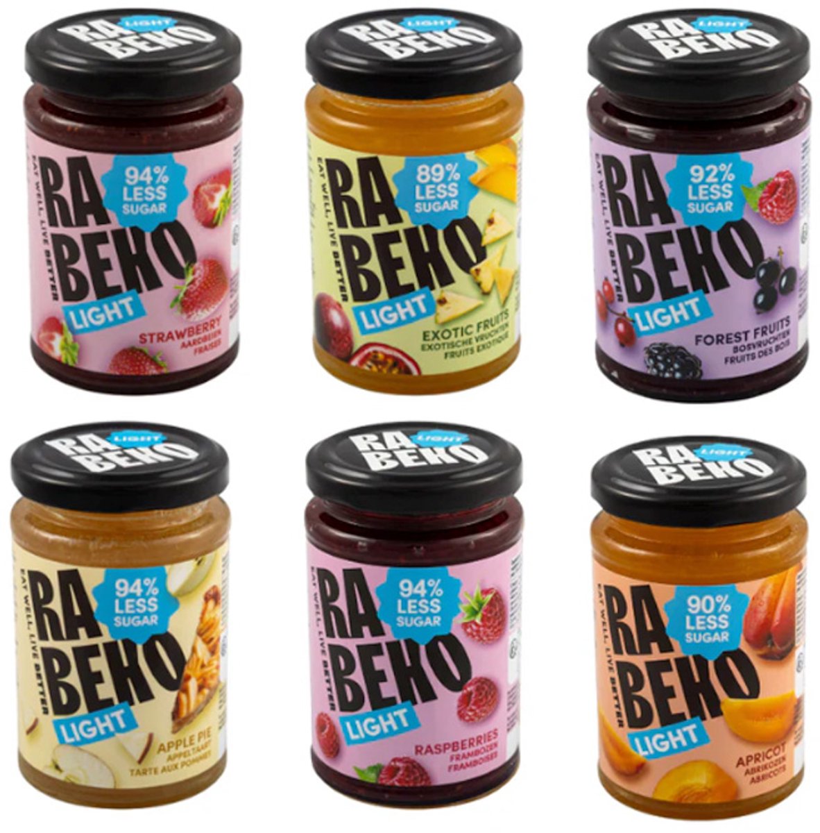 Rabeko | Mix Light Jam | 6 x 230g