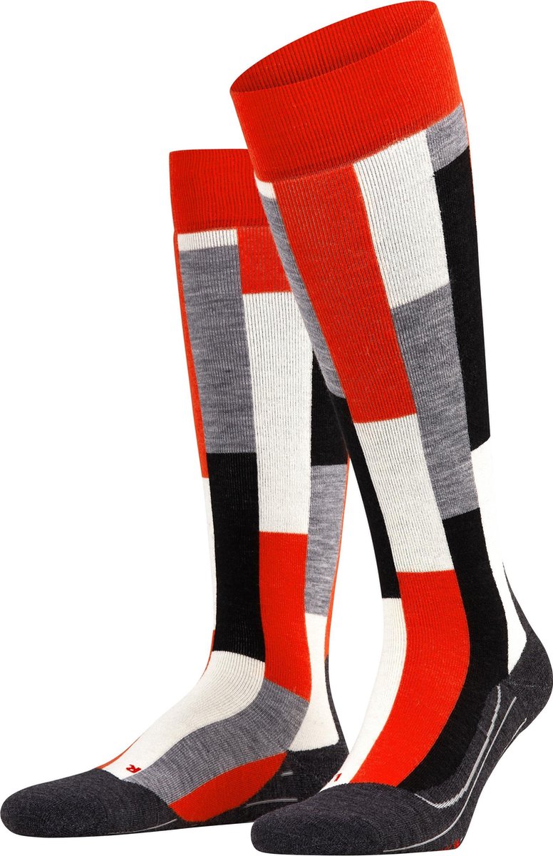 FALKE SK4 Brick Dames Skikousen Samba Oranje