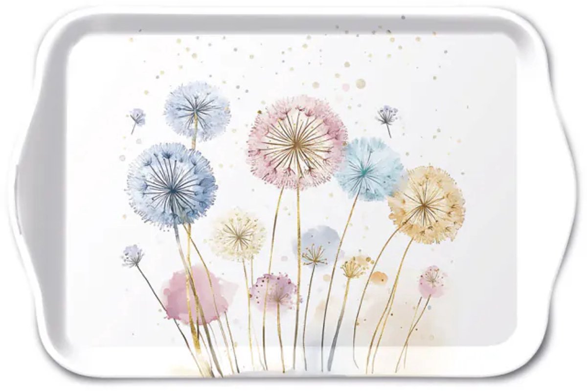 Tray melamine 13x21 cm Dandelions