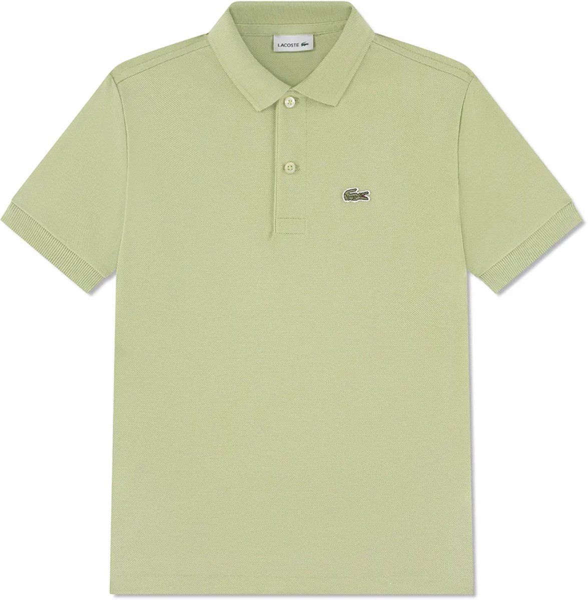 Lacoste Kids Pique Korte Mouw Poloshirt Groen 12 Years Jongens
