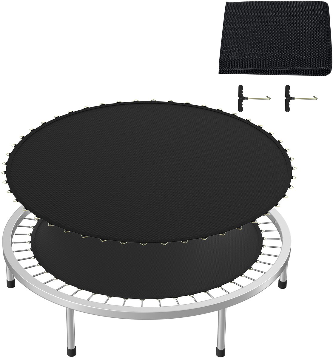 Aufun Trampoline Springdoek Ø244 - Vervangende Springmat Voor Tuintrampoline - 8FT - UV-Bestendig - Outdoor Trampoline Mat - Reserveonderdeel