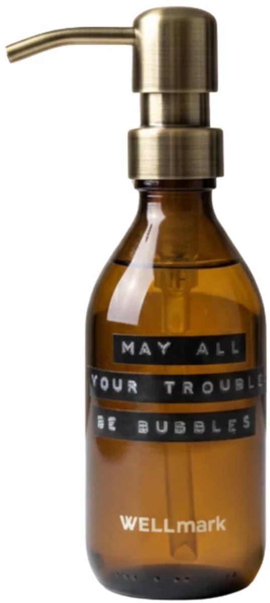 Wellmark handzeep 250ml 'may all your troubles be bubbles' quiet rebellion burgundy