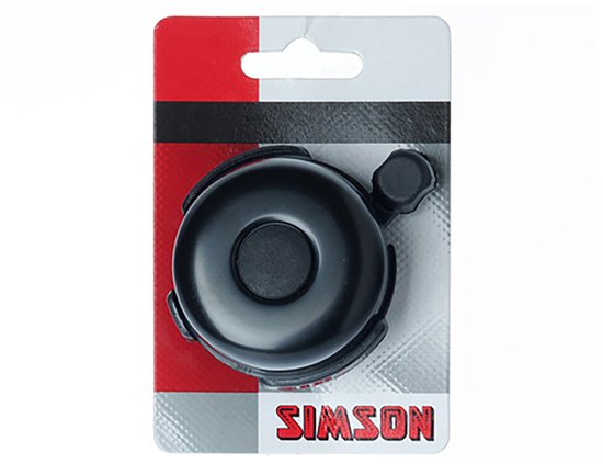 Simson Hybride fietsbel - robuust staal - zwart - 35mm diameter van Simson — afbeelding 3
