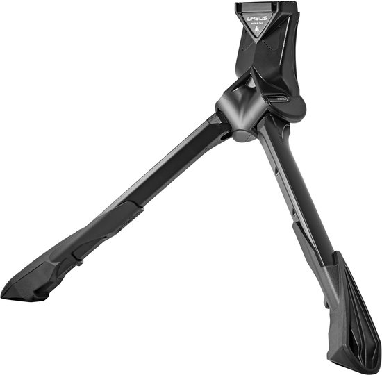 Ursus Dubbele fietsstandaard - mechanische innovatie - 300mm - zwart - maximale stabiliteit
