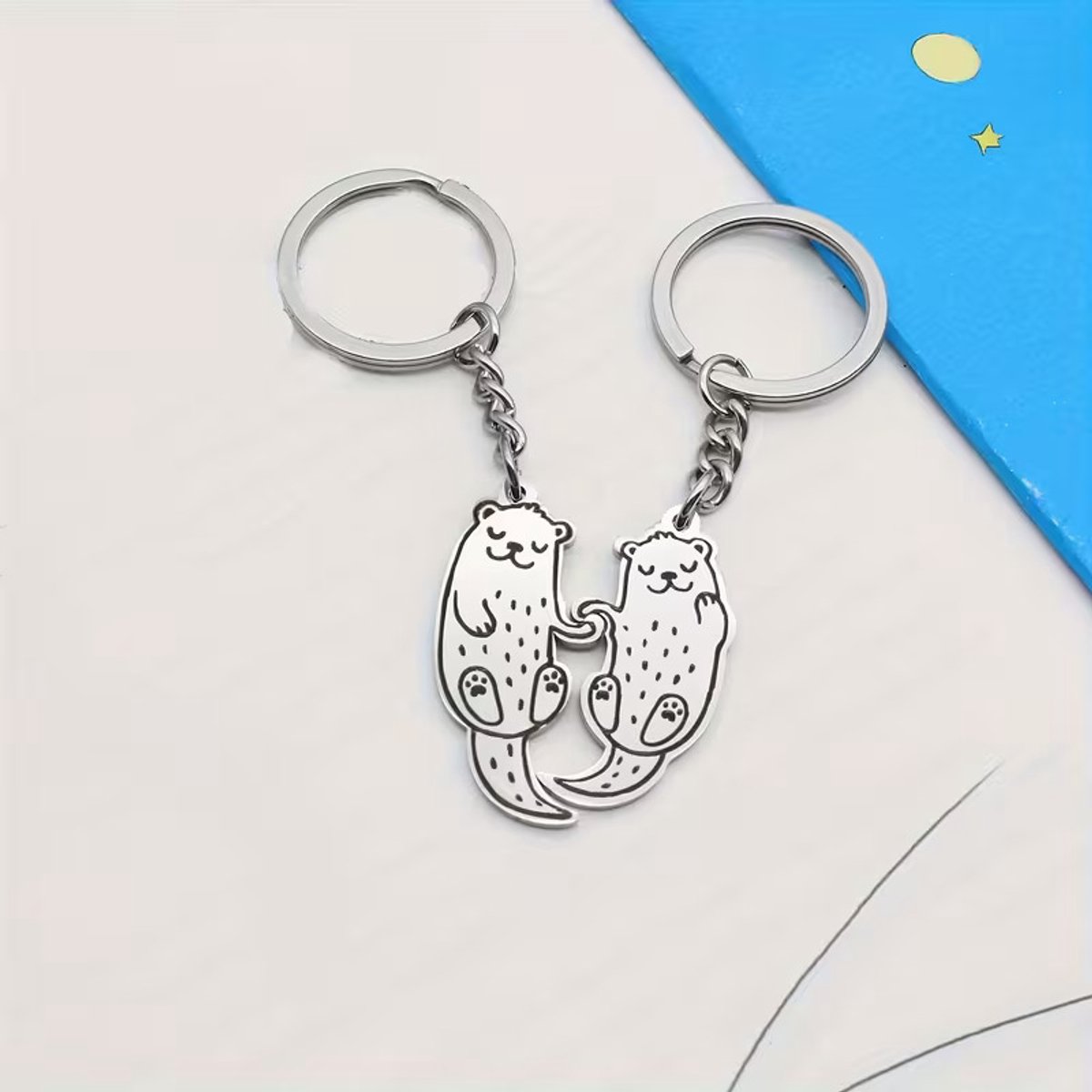 Majo - Otter sleutelhanger - Sleutelhanger voor koppels