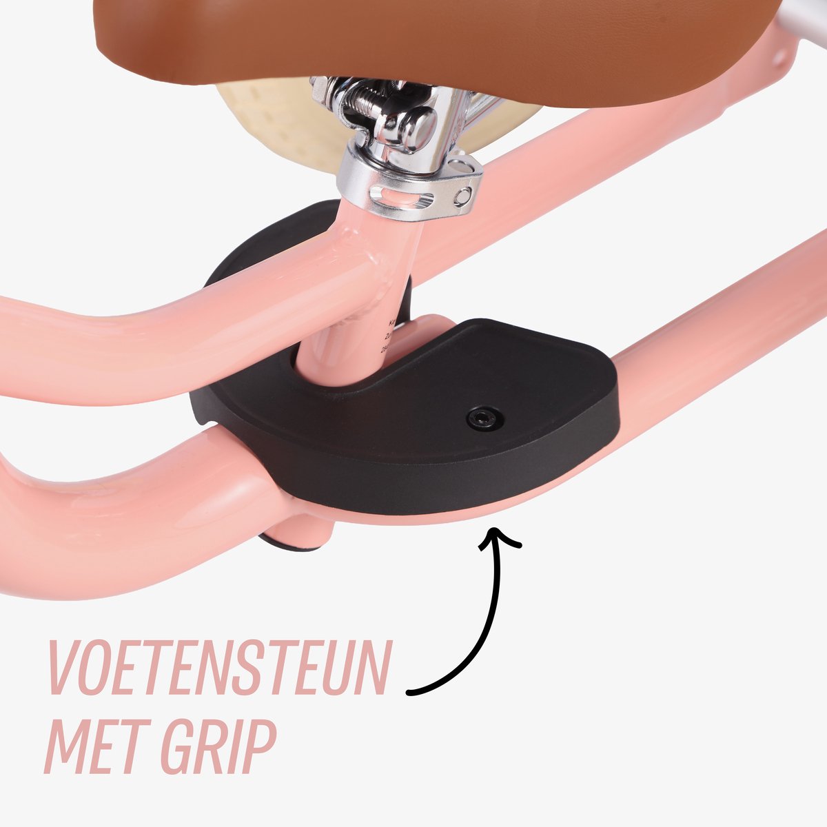 Køvapää Trike - 2 in 1 Loopfiets - 1.5 t/m 4 jaar - Met Naamsticker - 12 inch – Loopfiets - Roze — afbeelding 11