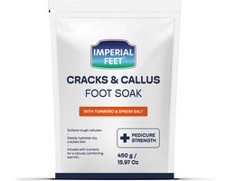 Voetenbad Zout – Cracks & Callus Soak – met Epsom Zout & Urea – Verzorging voor Ruwe en Droge Voeten