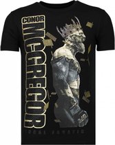 Notorious King - Conor McGregor McGregor Rhinestone T-shirt - Zwart