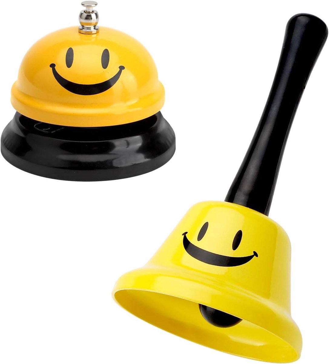 Tafelbel 2 stuks voor receptie, restaurant, hotel - Handbel om op te hangen