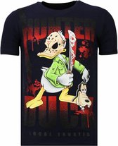 Hunter Duck - Rhinestone T-shirt - Navy