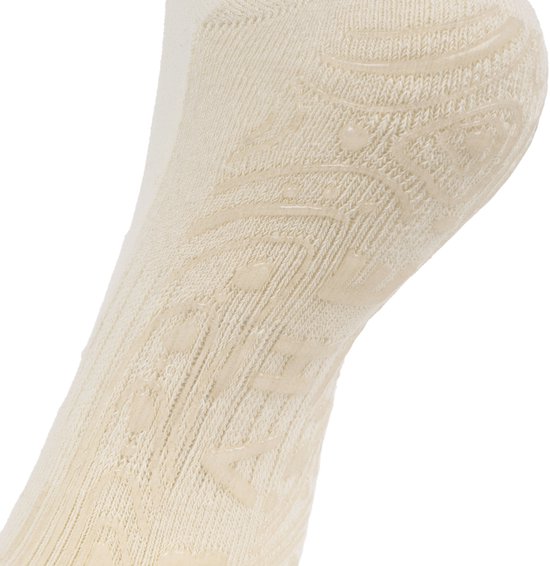 BAHE - Studio Grippy Ankle Socks - Pilates Socks - Antislip Sokken - Grip Socks - Yogasokken - Kleur Coconut van Bahe — afbeelding 3