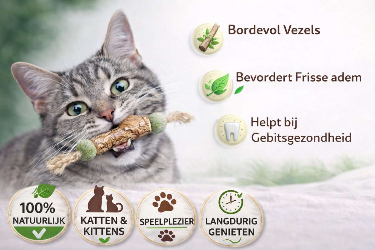 LG - Natuurlijke Kauwstokjes voor Katten thumbnail 2