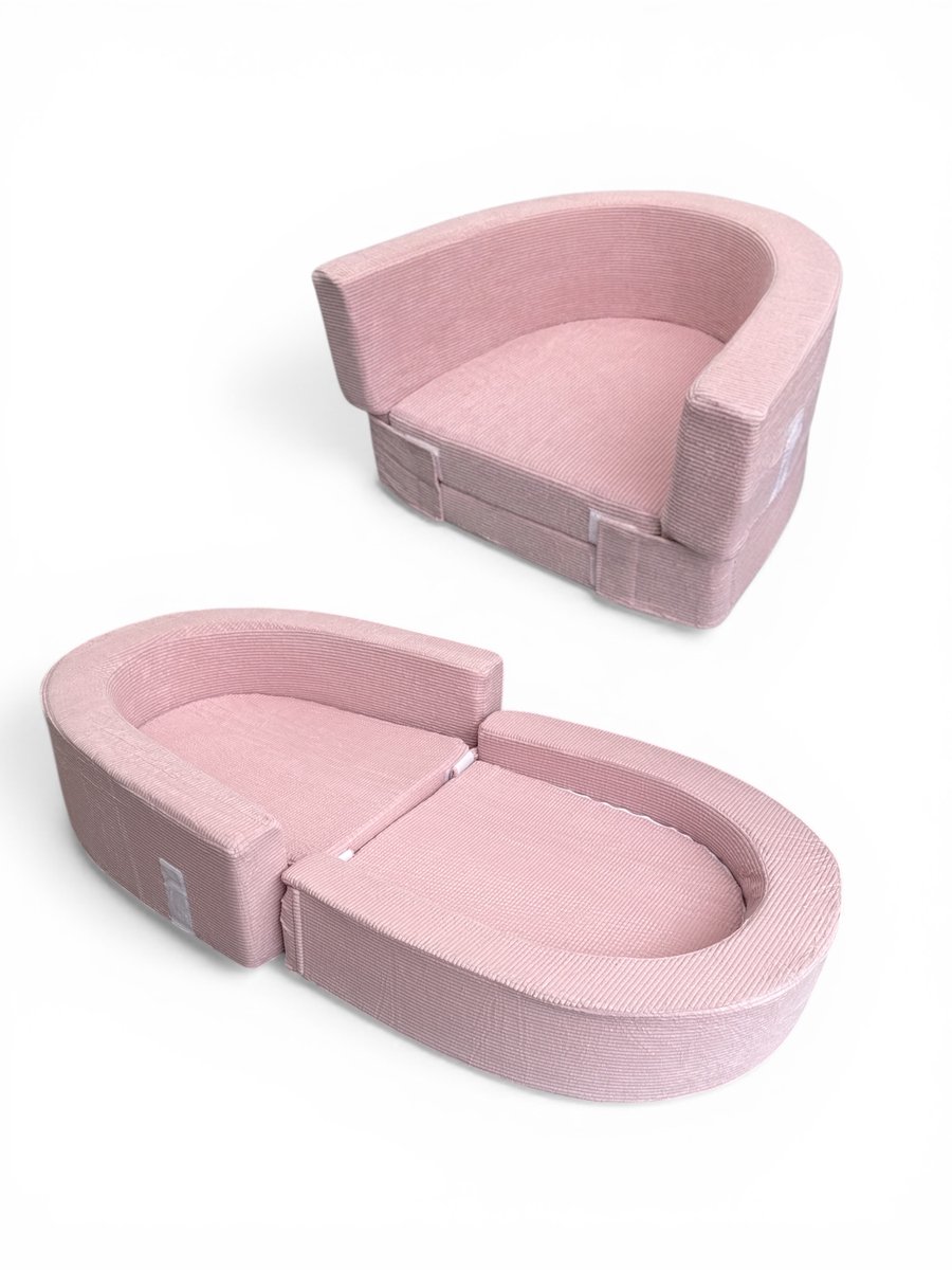 Liefjes & Co Campingbedje - Sofa - Opklapbaar Roze