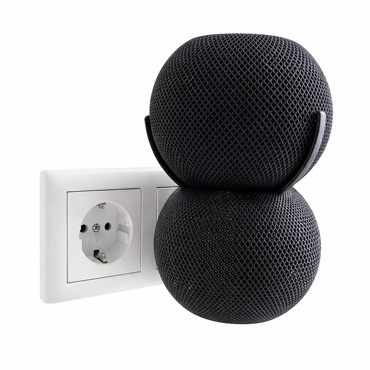Apple HomePod Mini Muurbeugel Stopcontact – Wandhouder Stopcontact Speaker Mount met Kabelmanagement – Slimme HomePod Mini Houder voor Stopcontact – Ruimtebesparende Wandmontage Accessoire Smart Home Speaker