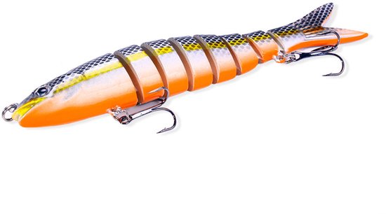 Vislokken - Cranklures - Segmentlures - All-Water Column Series (zwevend/langzaam zinkend/zinkend, drijvend/zinkend) - Realistische zoetwater- en zeewaterlokset — afbeelding 5