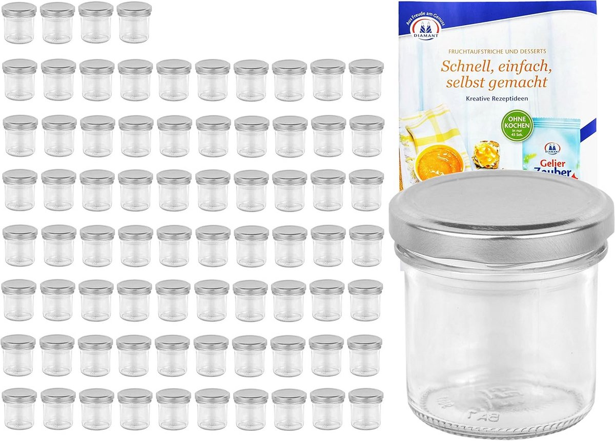 Set van 75 Weckpotten 167 ml - Luchtdicht afsluiten en conserveren