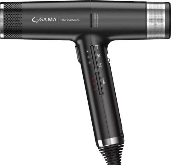 GA.MA iQ3 Perfetto PH6080.BK - Professionele Föhn - 1600W - 110.000 RPM - Ionisatie - 4 Warmtestanden - Turbo - LCD - Zwart