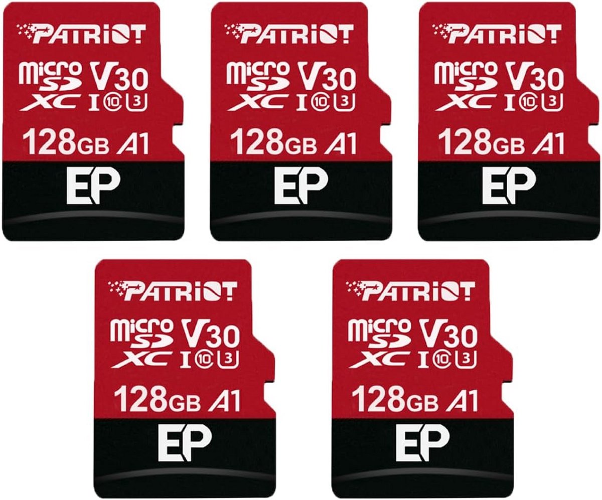 128GB A1 / V30 Geheugenkaart voor Android - 4K video-opname - Pakket van 5