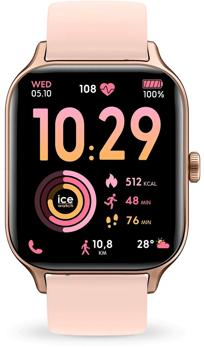 Ice-Watch ICE-Smart Fit RT 3.0 - Smartwatch - 36 mm - Rose Goudkleurig