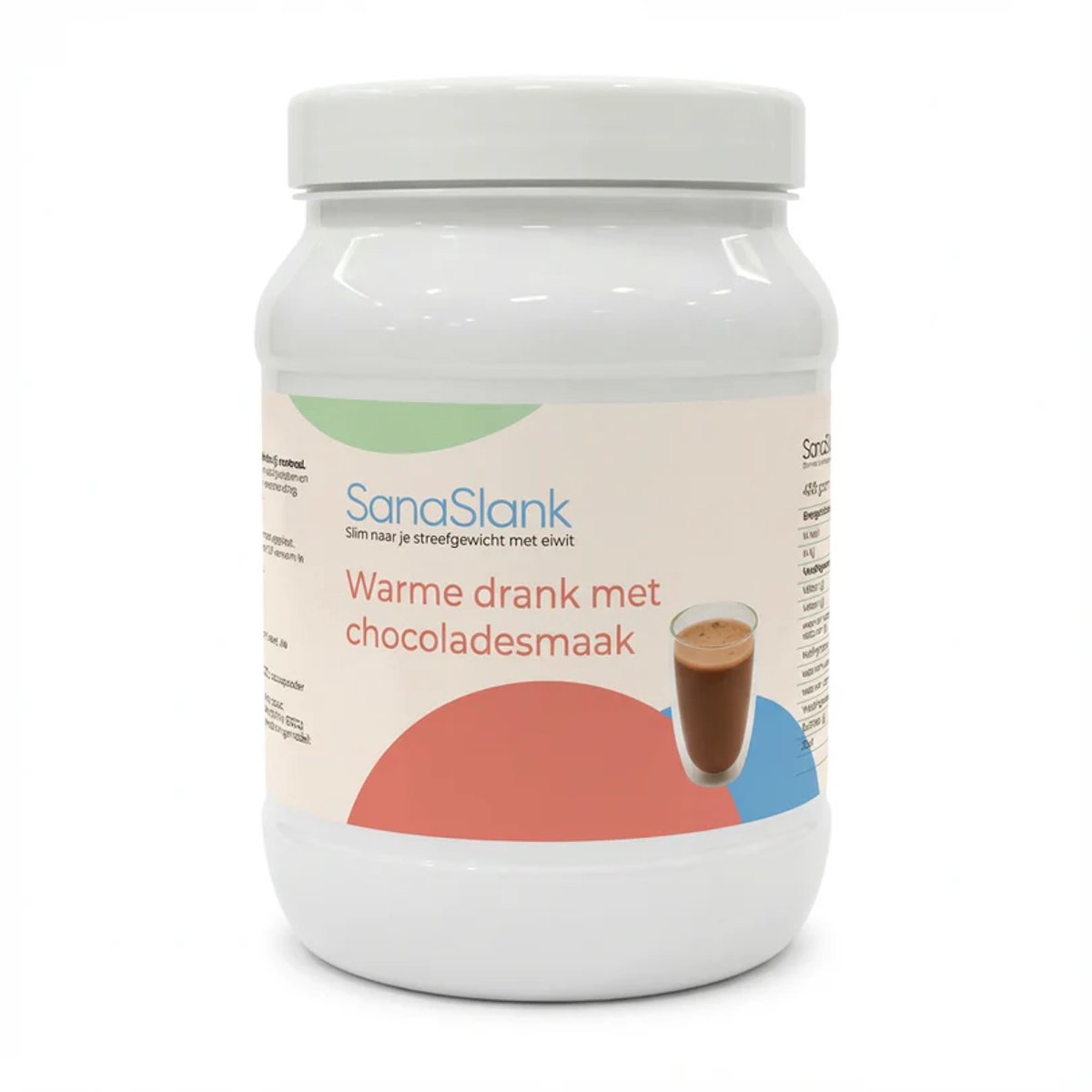 SanaSlank Warme Drank Chocolade 450g - Eiwitdieet - High Protein - Afvallen - Ultra Low Carb - Glutenvrij