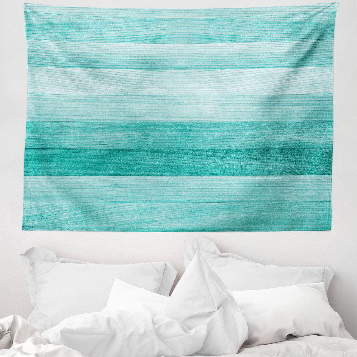 ABAKUHAUS Groen Talg Wandtapijt en Sprei, Paasthema, 150 x 110 cm, Turquoise Turkoois