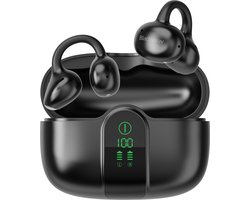 Blackview AirBuds 15 Draadloze Koptelefoon - Open Ear Oordopjes - Bluetooth 6.0 - IPX5 Waterbestendig - 35 uur Afspeeltijd - Dubbele Mic met Ruisonderdrukking - Zwart