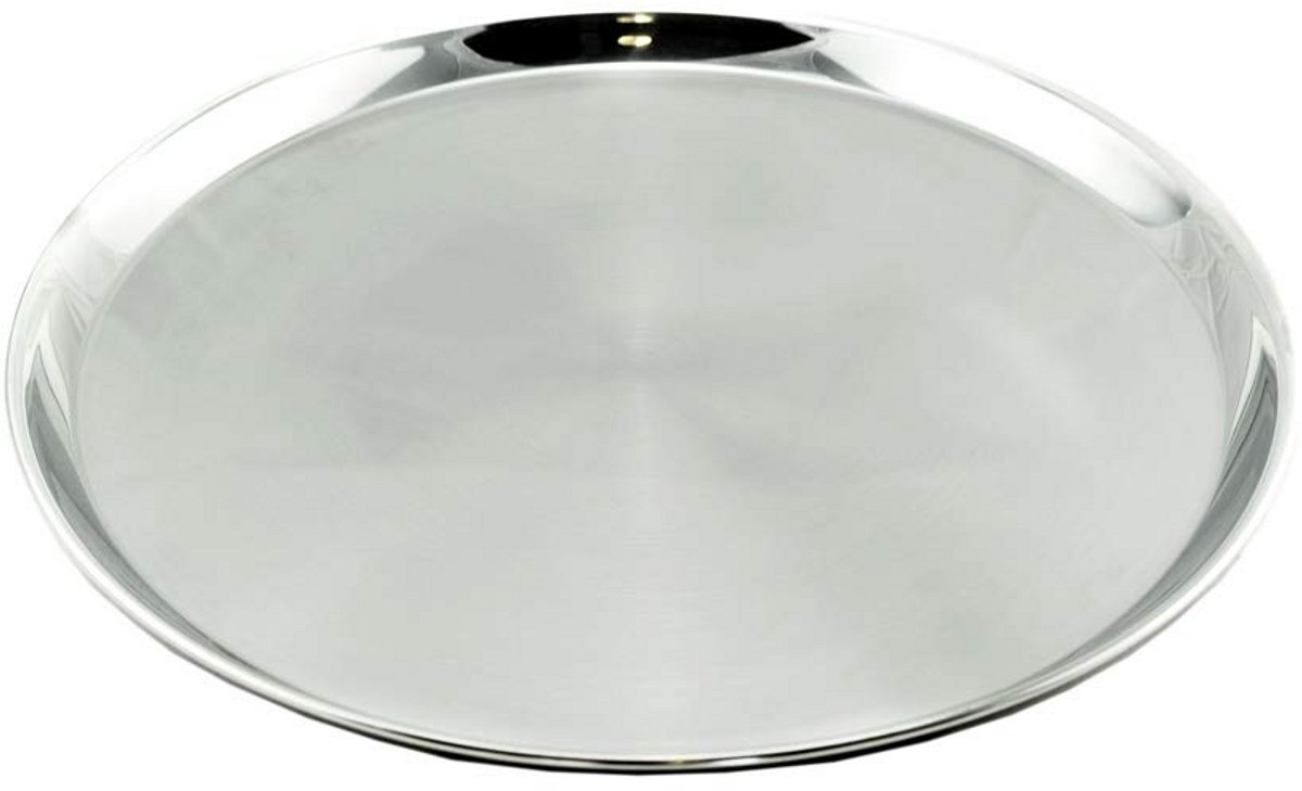 Stainless Steel Round Waiter Tray 45 cm - Perfect for Professional or Home Use