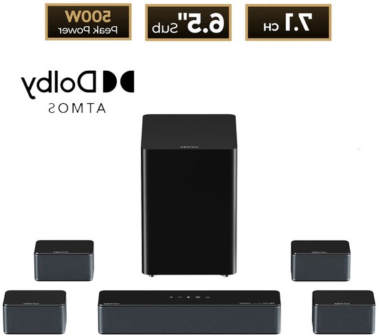 Corvance Soundbar 7.1 Kanaals met Draadloze Subwoofer - Corvance - €623,69