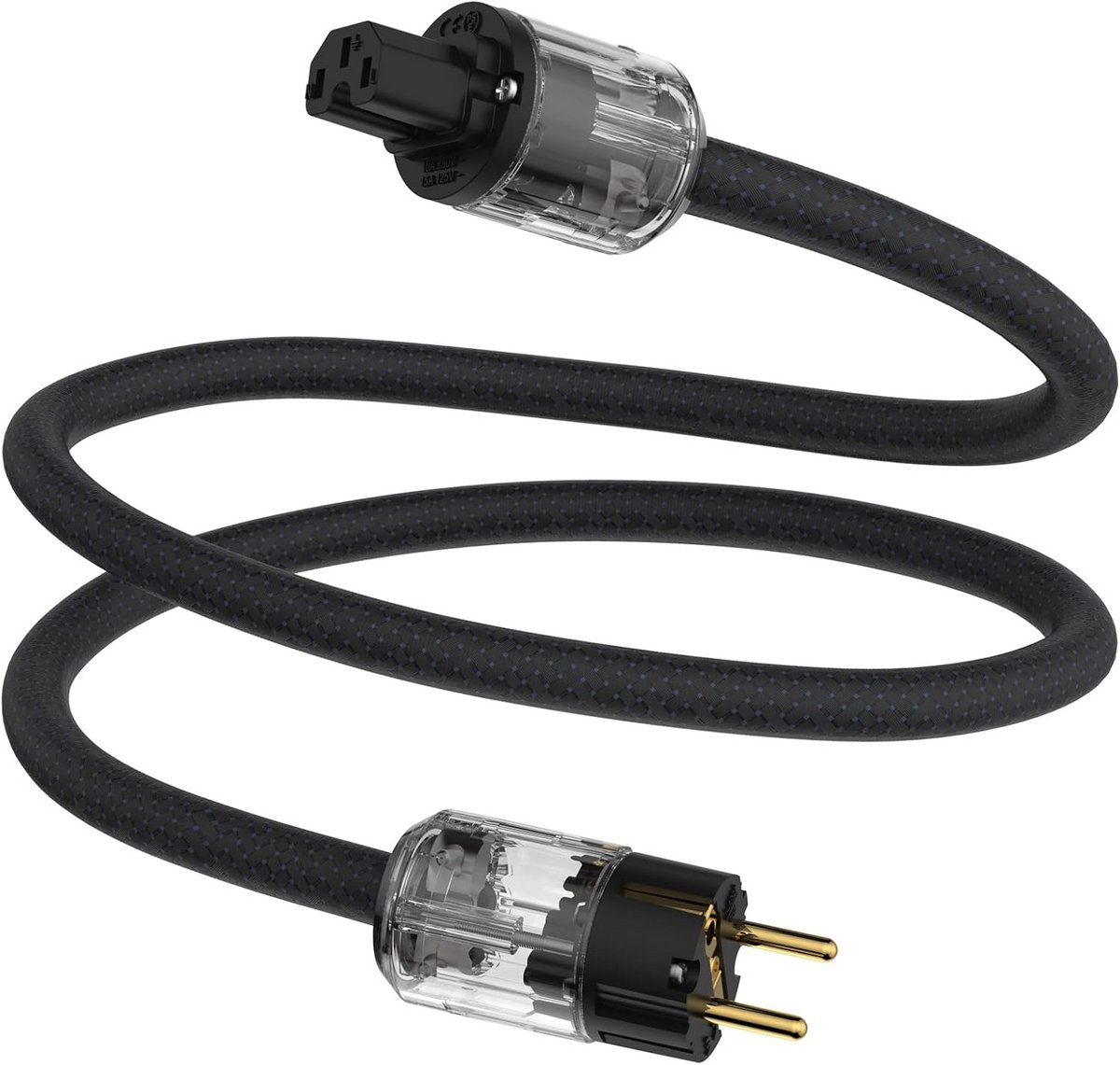 High-End Audio Stroomkabel C15 - Schuko naar Koudapparaatstekker - 12 AWG OFC Koper