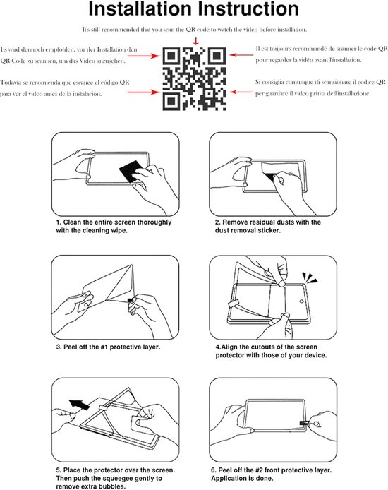 Paper Texture Beschermfolie voor iPad mini 8.3