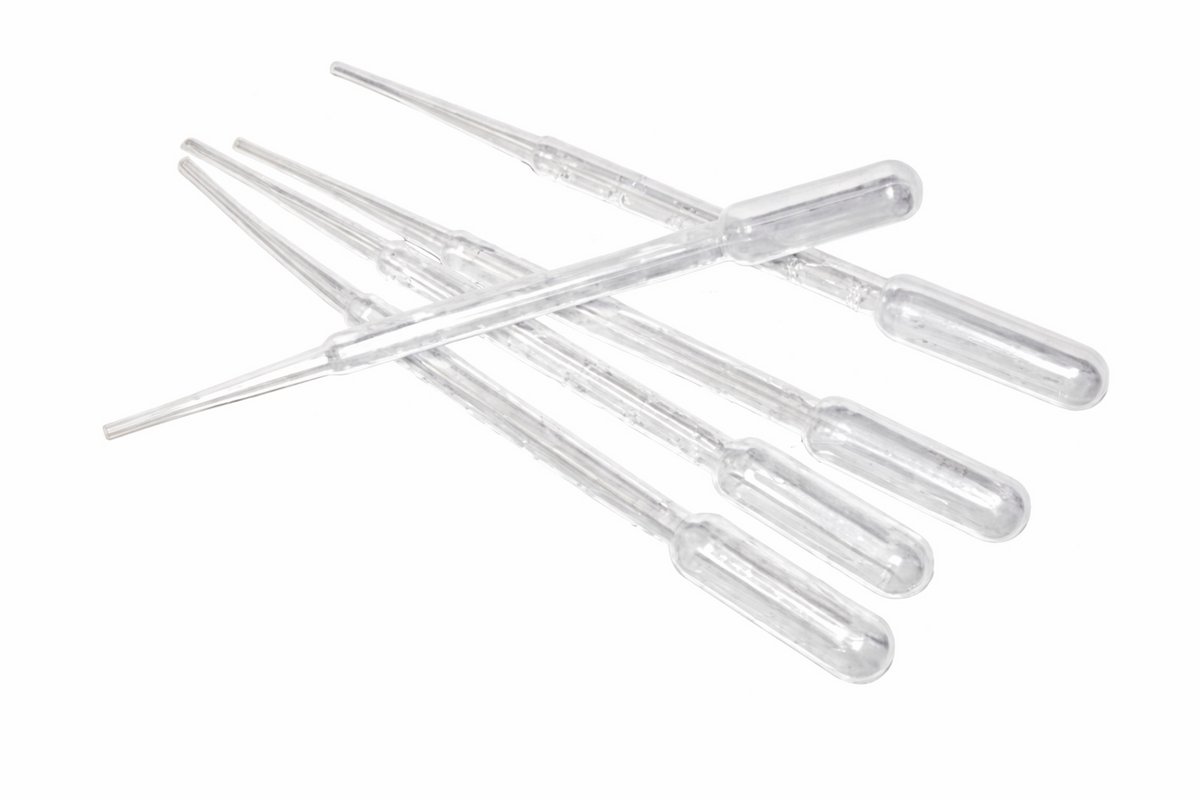 Kunststof pipetten - Druppelteller - Plastic - 3ml - 5 Stuks