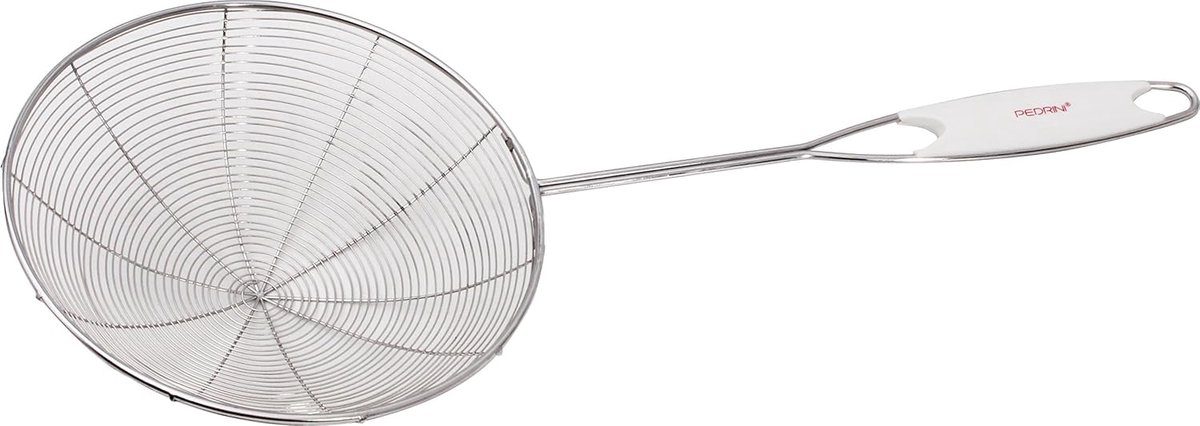 Unieke schuimlepel van draad - Roestvrij staal, 190 mm diameter