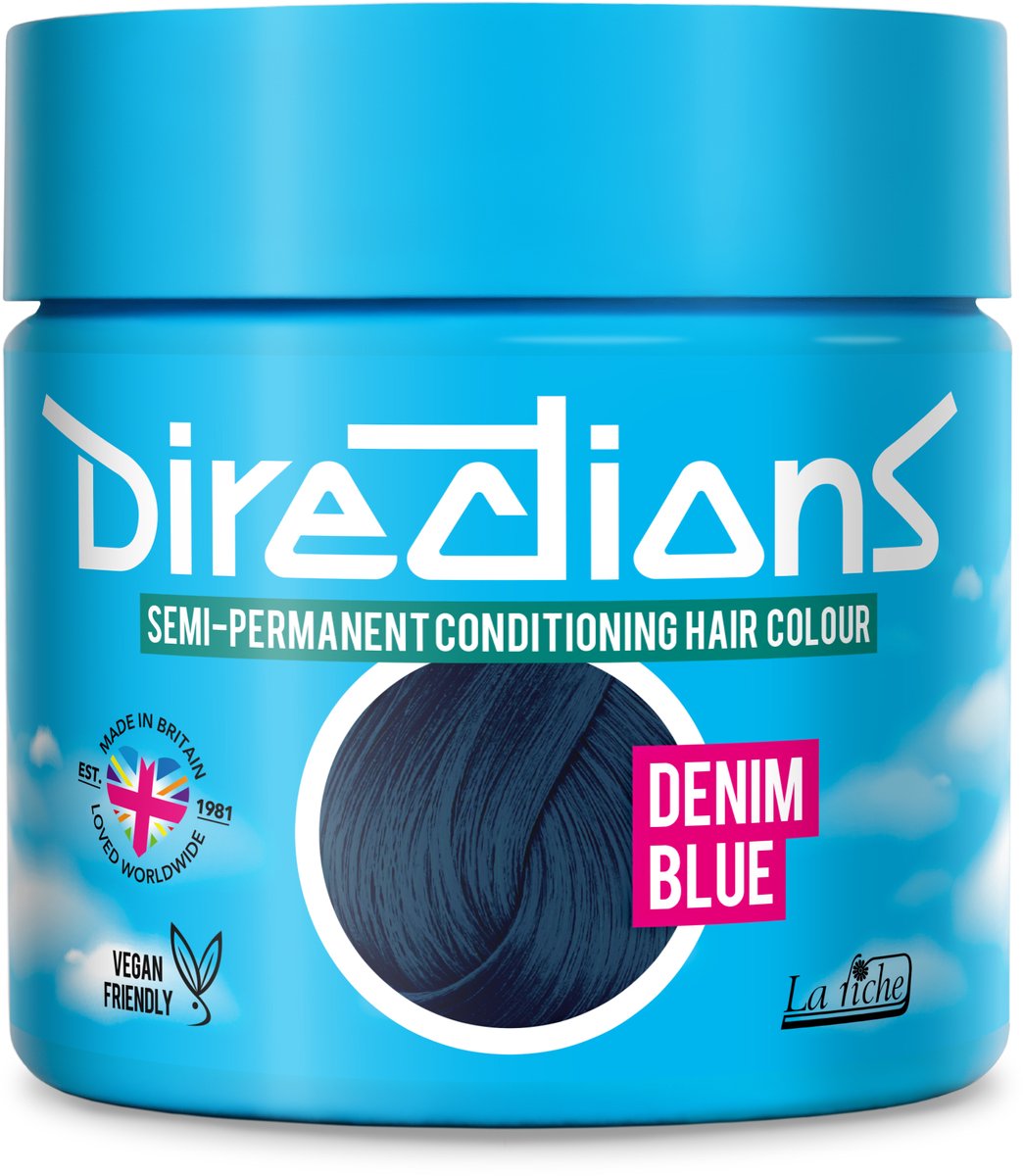 La Riché - Directions - Semi-Permanent Conditioning Hair Colour - Denim Blue - 100 ml