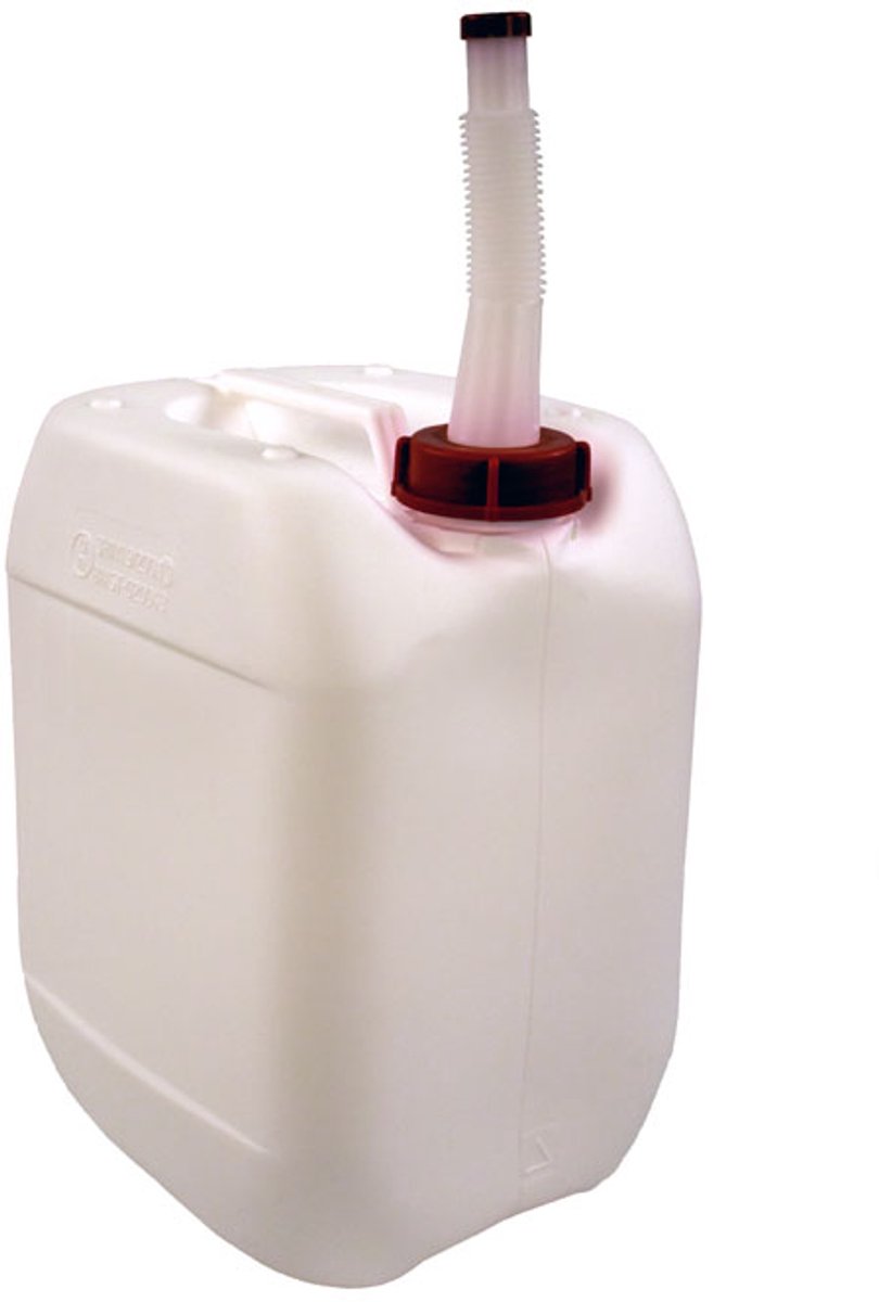 V-Part - Jerrycan's Met Schenktuit 10 Liter - Set van 4 Stuks - Wit - HDPE