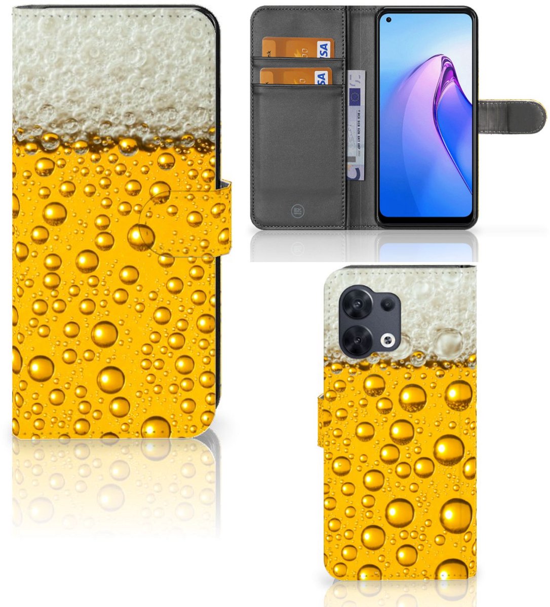 OPPO Reno8 Book Cover Bier