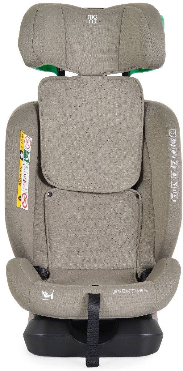 Moni Aventura Beige 40-150 cm i-Size Autostoel — afbeelding 2