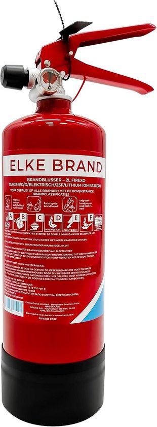 Compacte Brandblusser (2 Liter) voor Huishoudens en Werkplekken - Multifunctioneel Blusapparaat