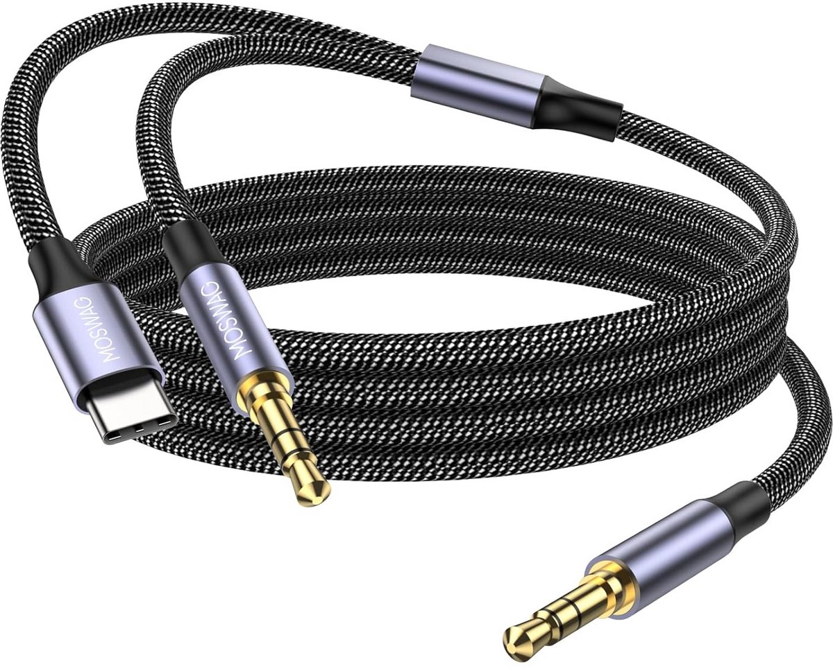 AUX-kabel 4 m - 3,5 mm Mannelijk naar Mannelijk voor Hoofdtelefoons, Auto's, Stereo's en Luidsprekers
