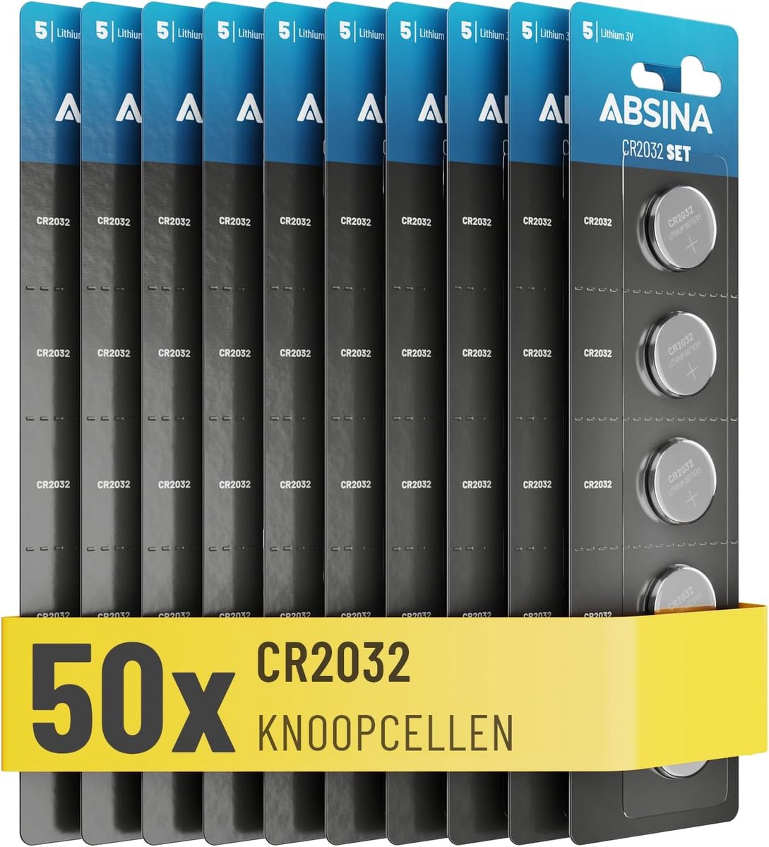 CR2032 Knoopcellen 3V - 50 Stuks Leak-proof en Lange Levensduur