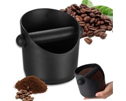 Afneembare container - Koffiedik bak - Koffiedik opvangen - Grote capaciteit - 12.7 cm - Zwart