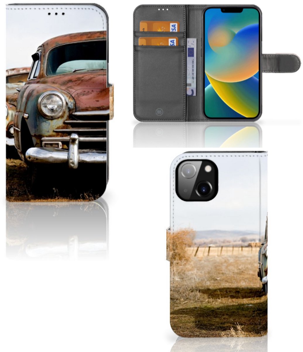 Apple iPhone 14 Telefoonhoesje met foto Vintage Auto