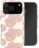 Selencia Hoesje - Geschikt voor Apple iPhone 18 Pro / 17 Pro - Backcover - Paisley Blush