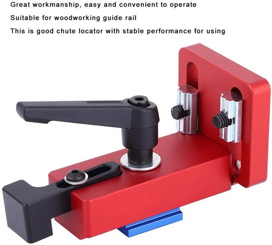 Adjustable Locator Rails Aluminium T-Sleuf Houtbewerking Gids Rail Stop Slide Locator DIY Tool | bol